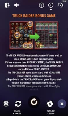 Truck Raider Bonus Game