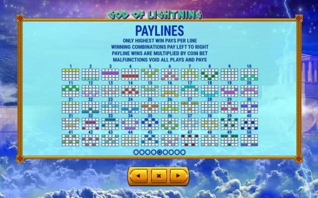 Paylines 1-50
