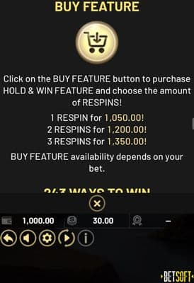 Buy Feature