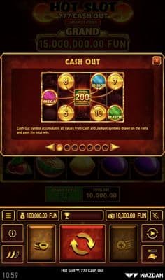 Cash Out Feature