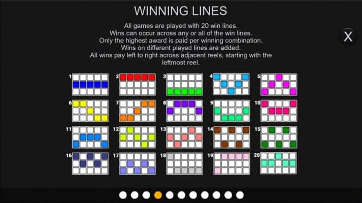 Paylines 1-20