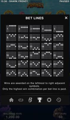 Paylines 1-30
