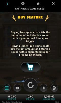 Buy Feature