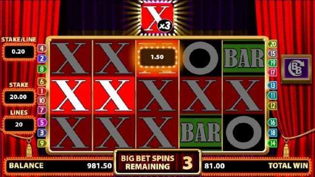 Top Spot Reel lands on an X with an 3x multiplier leading to a big win.