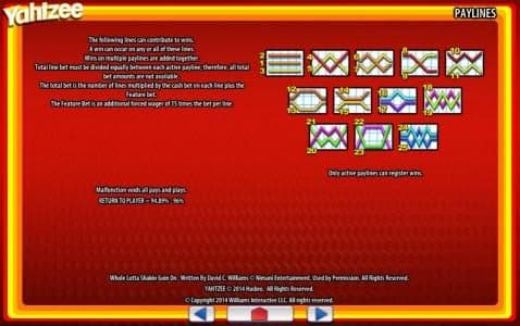 Payline Diagrams 1-25