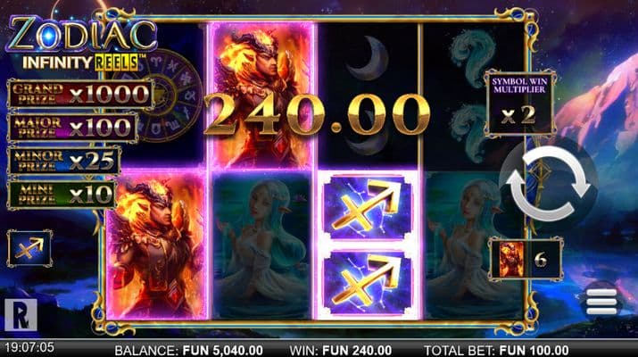 Three of a Kind win