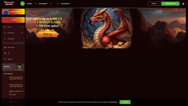 Dragonslotshome screen