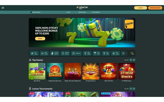 lemon casino official website