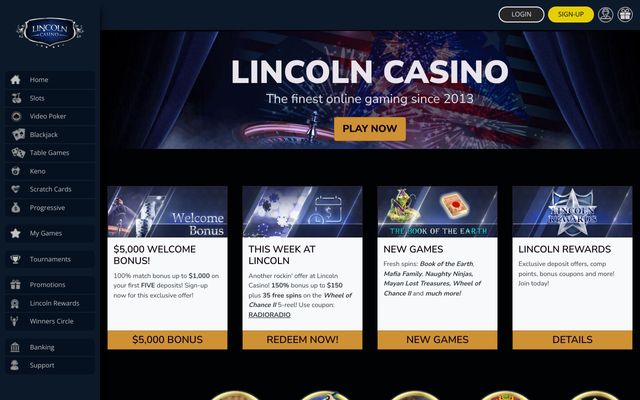 LincolnCasinoDE Games, Review für Spieler aus Deutschland