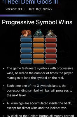 Progressive Symbol Wins