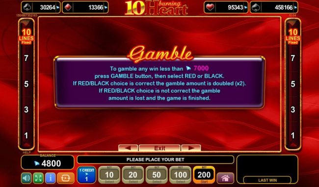 Gamble Feature Rules