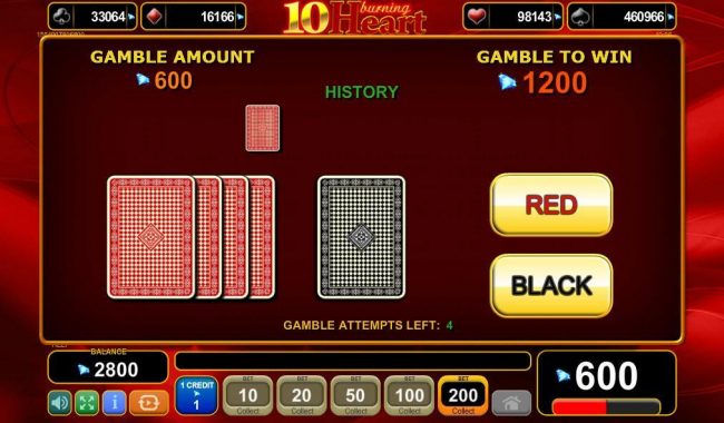 Gamble Feature Game Board