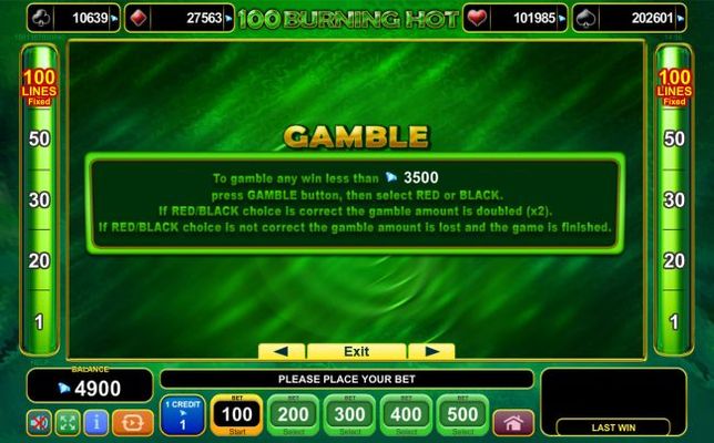 Gamble Feature Rules