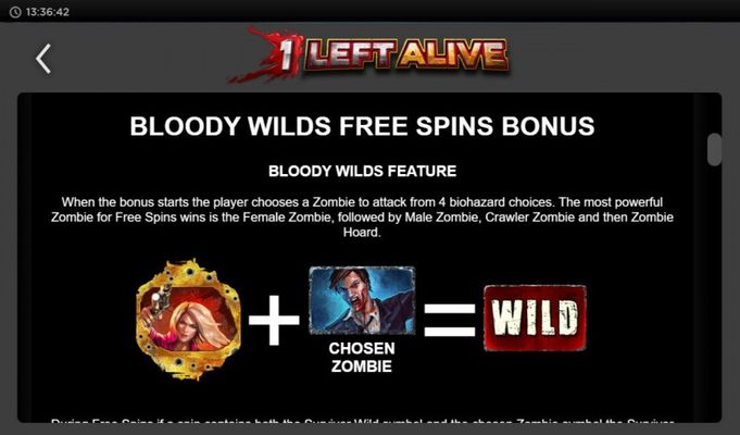 Bloody Wilds Free Spins Bonus