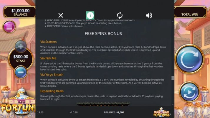 Free Spins Rules