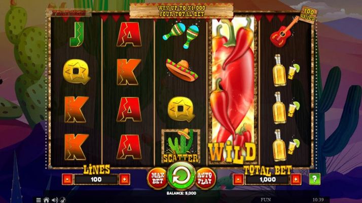 Play slots at BitBet24: BitBet24 featuring the Video Slots 100 Lucky Chillies with a maximum payout of $1,000,000