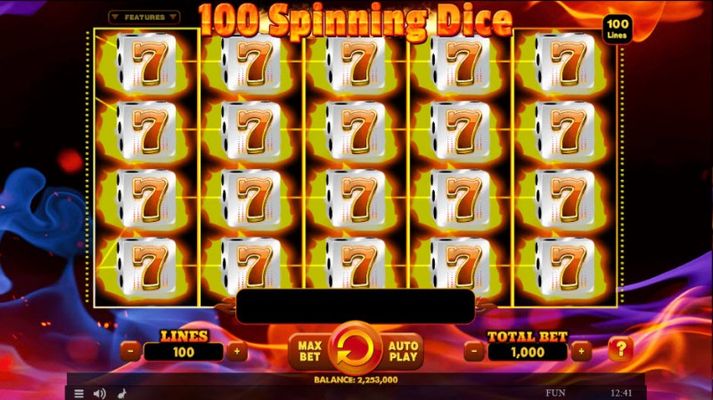 100 Spinning Dice :: Epic Win