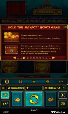 Hold the Jackpot Bonus Game