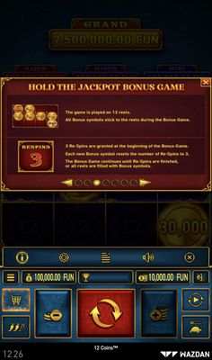 Hold the Jackpot Bonus Game