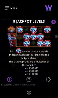 9 Jackpot Levels
