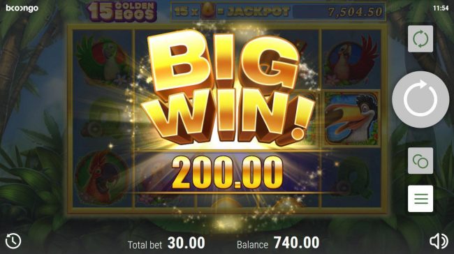 A 200 coin big win