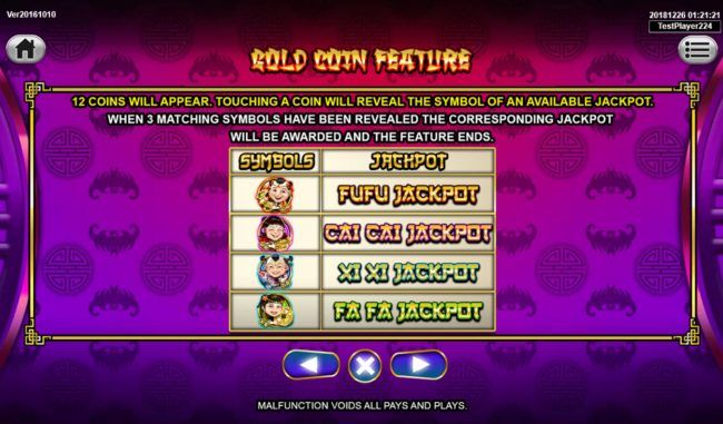 Gold Coin Feature