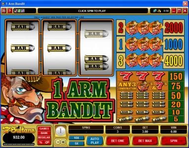 1Arm Bandit Slot Game in Expert mode