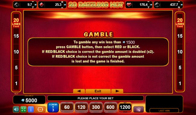 Gamble Feature Rules