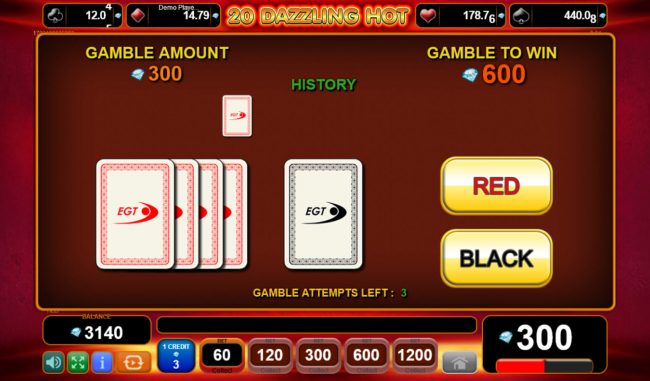 Red or Black Gamble feature