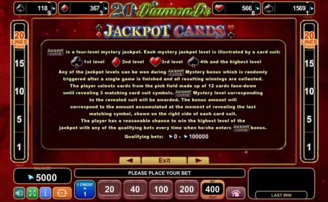 Jackpot Cards Rules