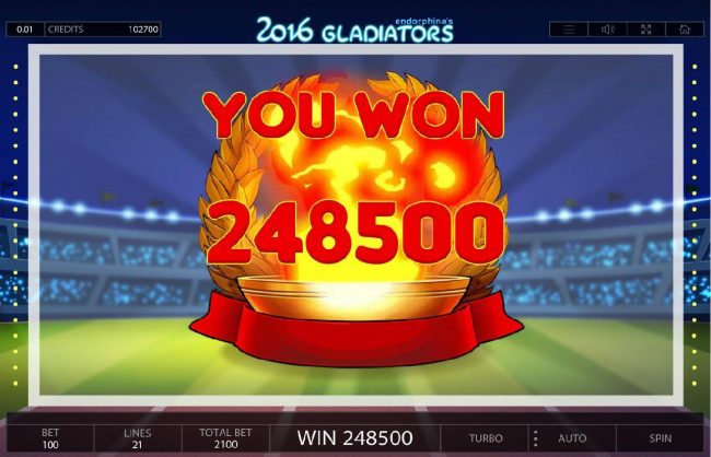 Free Games total winnings 248500 coin payout