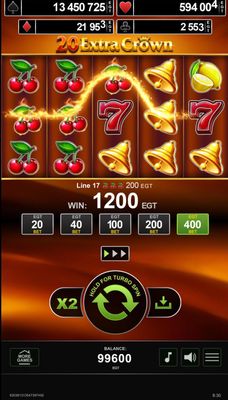 Multiple winning paylines