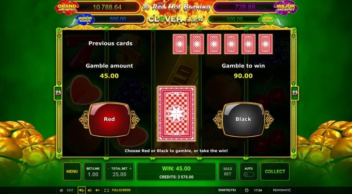 Red or Black Gamble Feature