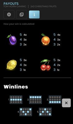 Low Value Symbols Paytable