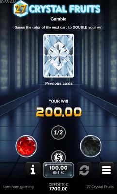 Red or Black Gamble Feature
