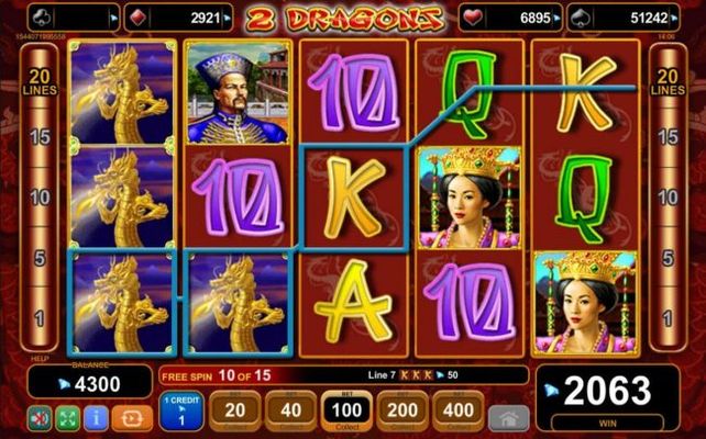 Multiple winning paylines