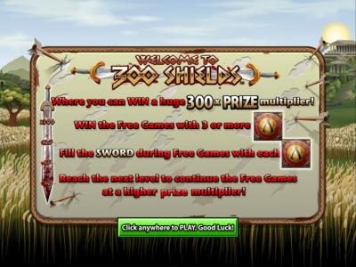 300x prize multiplier, win free games