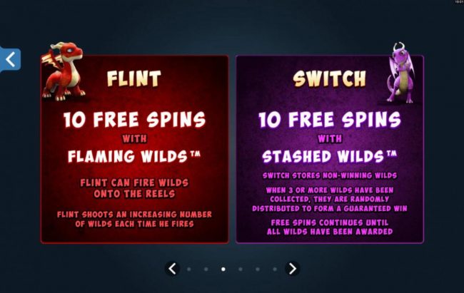 Flint and Switch Free Spins Game Options
