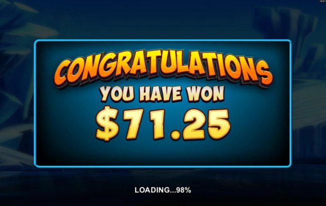 Free Spins feature pays out a 71.25 jackpot award.