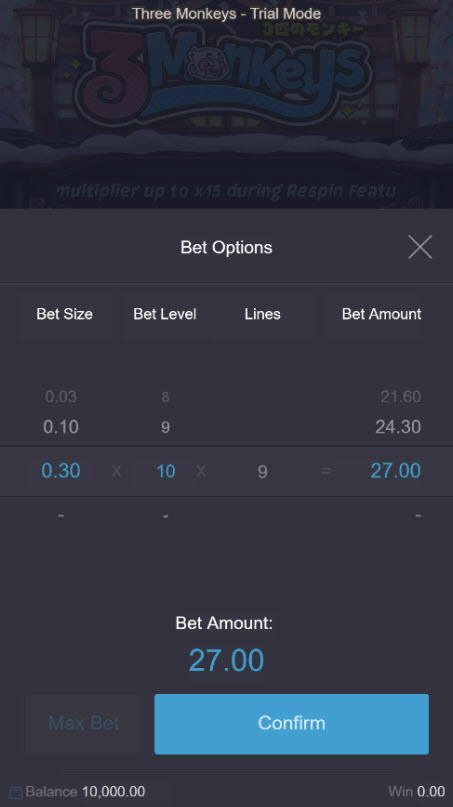 Available Betting Options