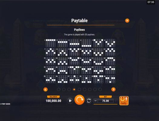 Paylines 1-30