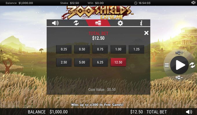 300 Shields Extreme :: Available Betting Options