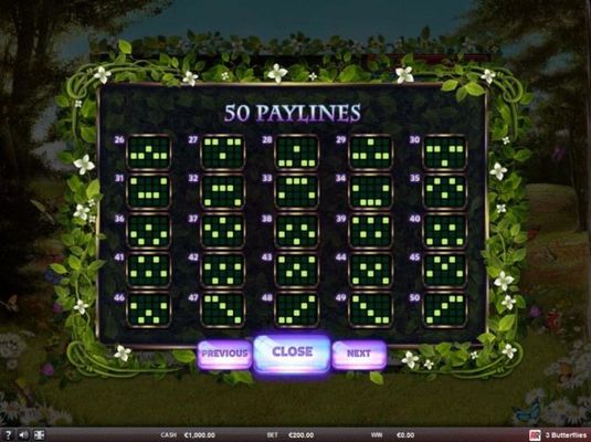 Paylines 26-50