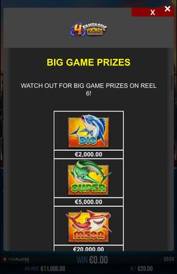 Big Game Prizes