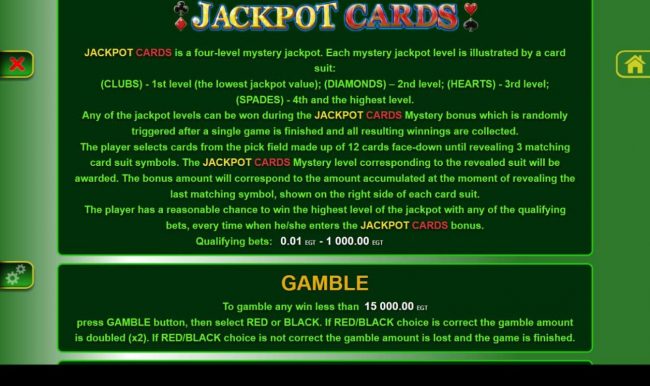 Jackpot Cards Rules