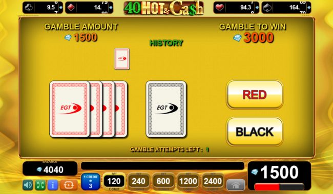 Red or Black Gamble feature