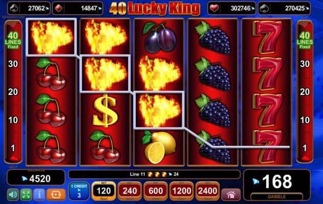 Multiple winning paylines