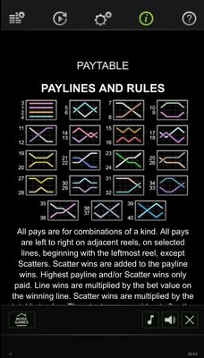 Paylines 1-40