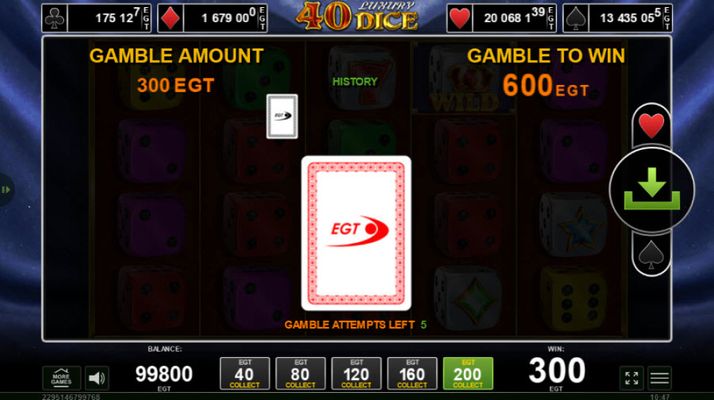 Red or Black Gamble Feature