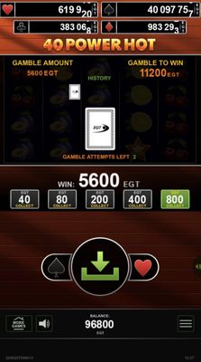 Red or Black Gamble Feature